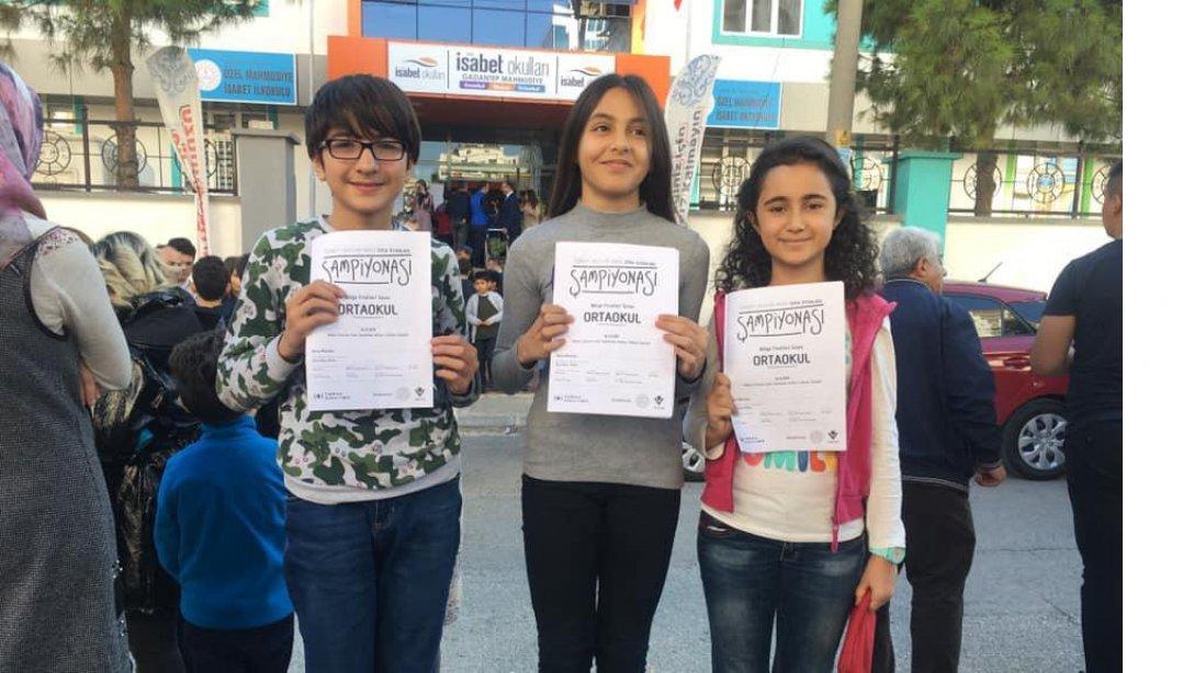 Türkiye Zeka Oyunları Yarışmasında İlçemiz Bilim Sanat Merkezi Bölge Birincisi Oldu