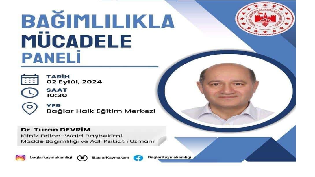 Bağımlılıkla Mücadele Paneli